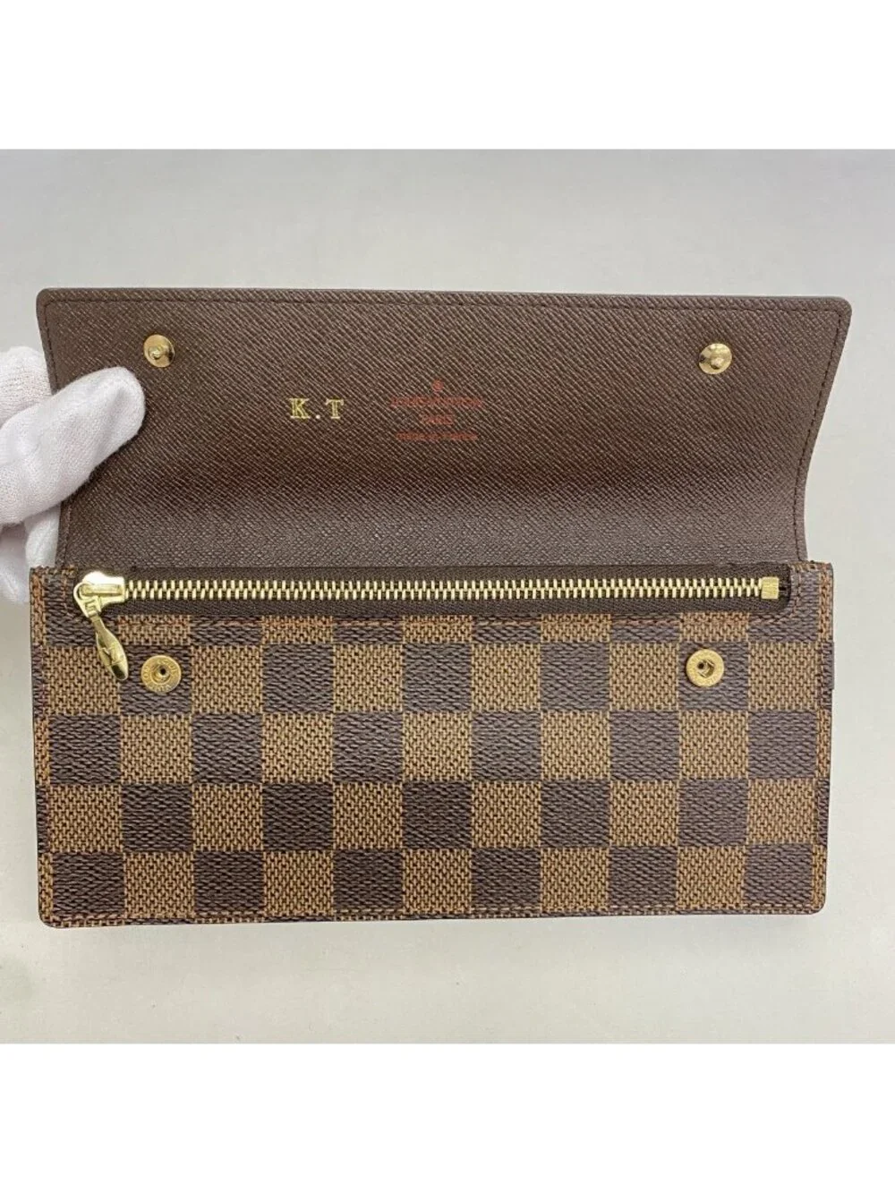 Louis Vuitton Wallet Damier Portefeuille Accordeon Ebene